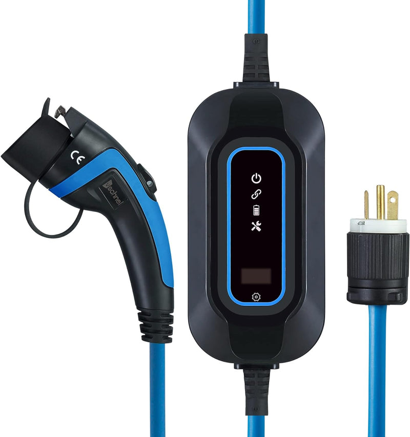Load image into Gallery viewer, Vschnel Level 1-2 EV Charger 16Amp, NEMA 6-20 Portable Electric Vehicle Charger Cable Indoor/Outdoor Home Personal EV Charger for J1772