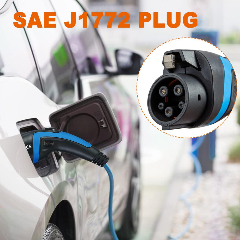 Load image into Gallery viewer, Vschnel Level 1-2 EV Charger 16Amp, NEMA 6-20 Portable Electric Vehicle Charger Cable Indoor/Outdoor Home Personal EV Charger for J1772
