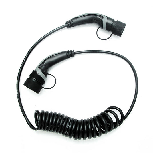 EU Standard EV Charger Model 3 Spiral Cable