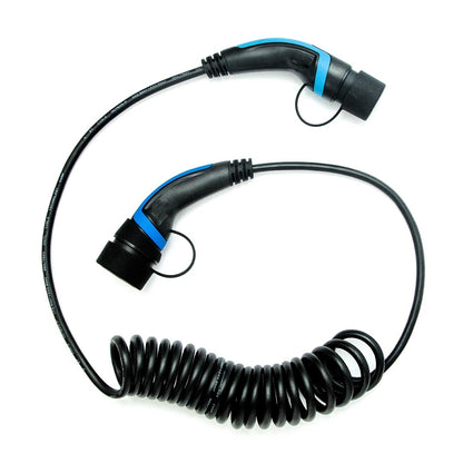 EU Standard EV Charger Model 3 Spiral Cable
